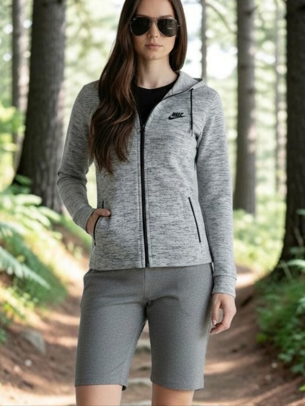 Nike Tech Knit Full Zip Hoodie Jacket Size S